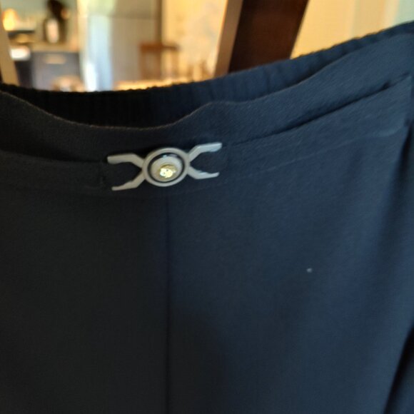 Vintage LAURA II Palazzo Black 🖤 Wide Leg Pants, Sz 18 - Picture 9 of 11